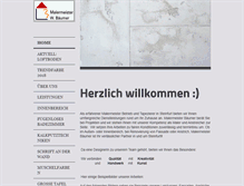 Tablet Screenshot of malermeister-baeumer.de